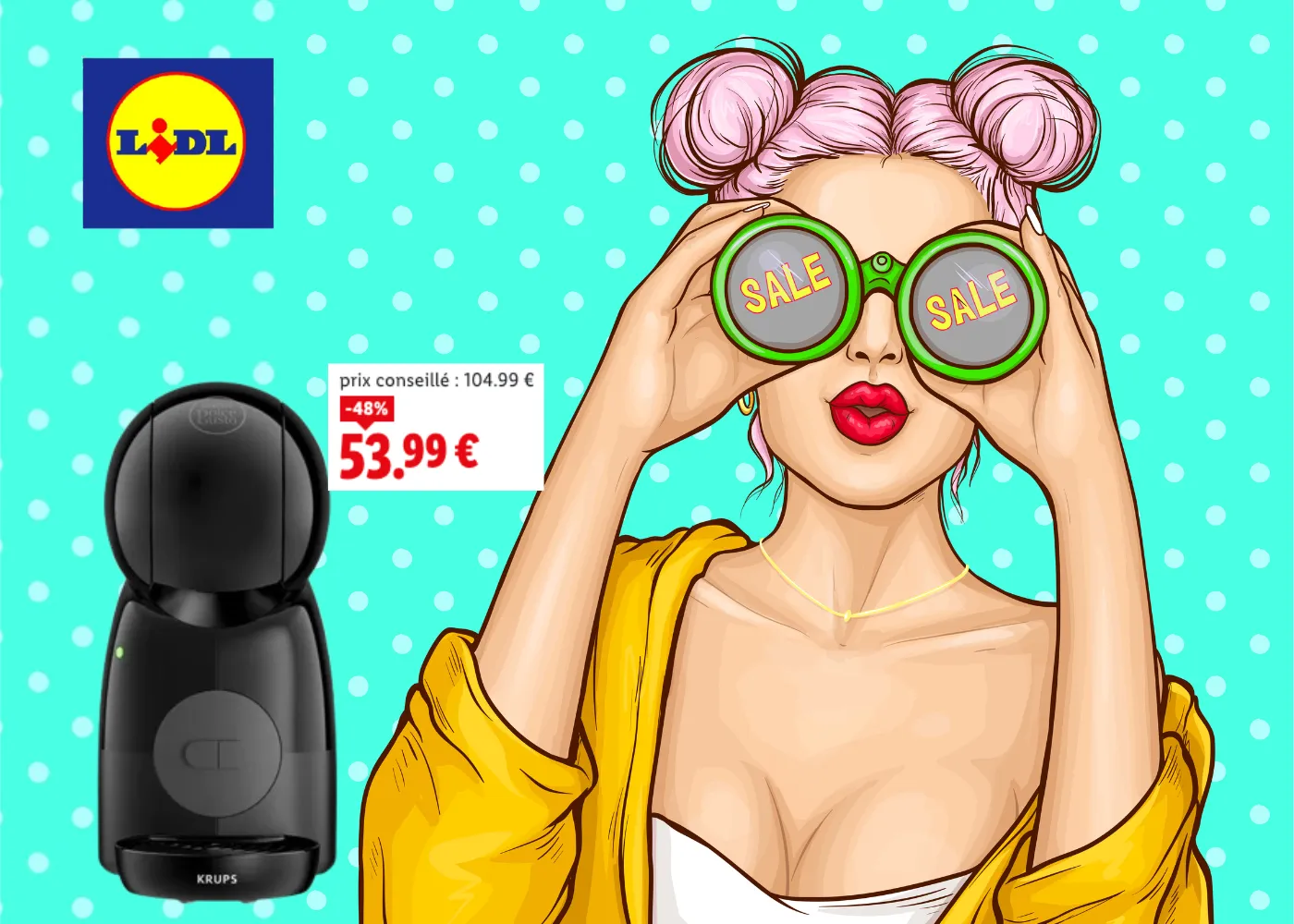 Réduction chox sur les machines à café de Lidl, jusqu'à 48% de réduction